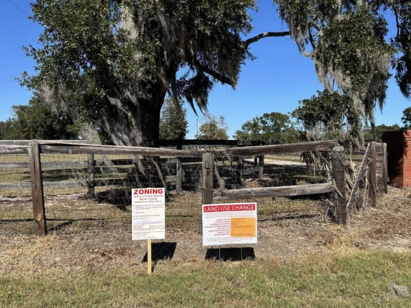 A property in southwest Ocala that is being sought for a new, 72 home development