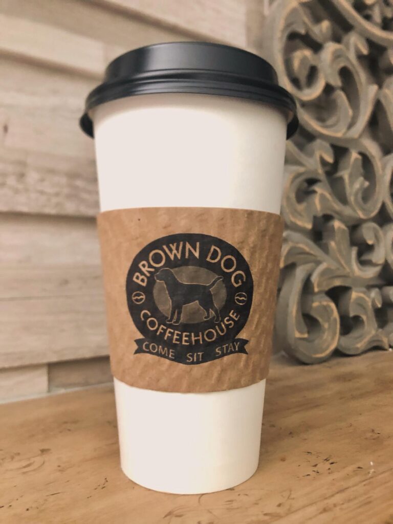 Brown Dog Coffeehouse cup of coffee