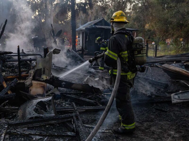 Firefighters were able to prevent a fire in Citra from spreading to a propane tank, vehicle, and nearby greenery.