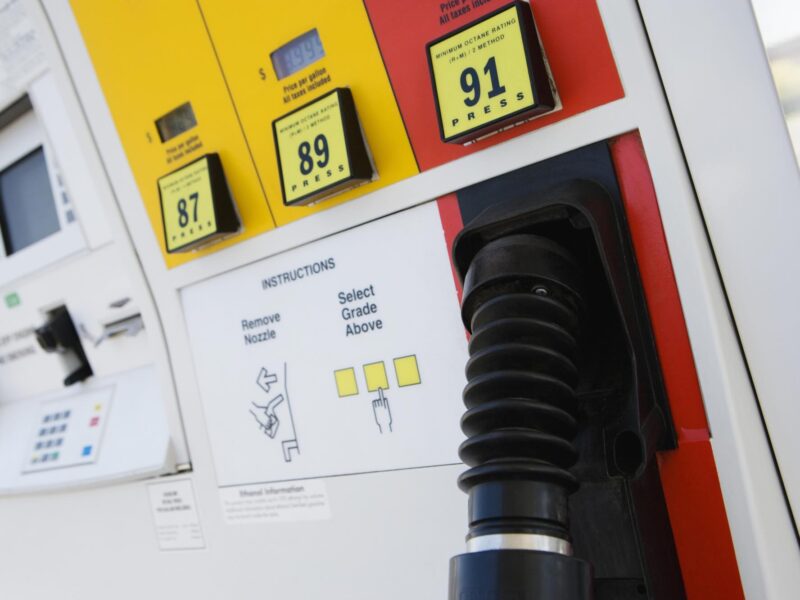 Gas station pump