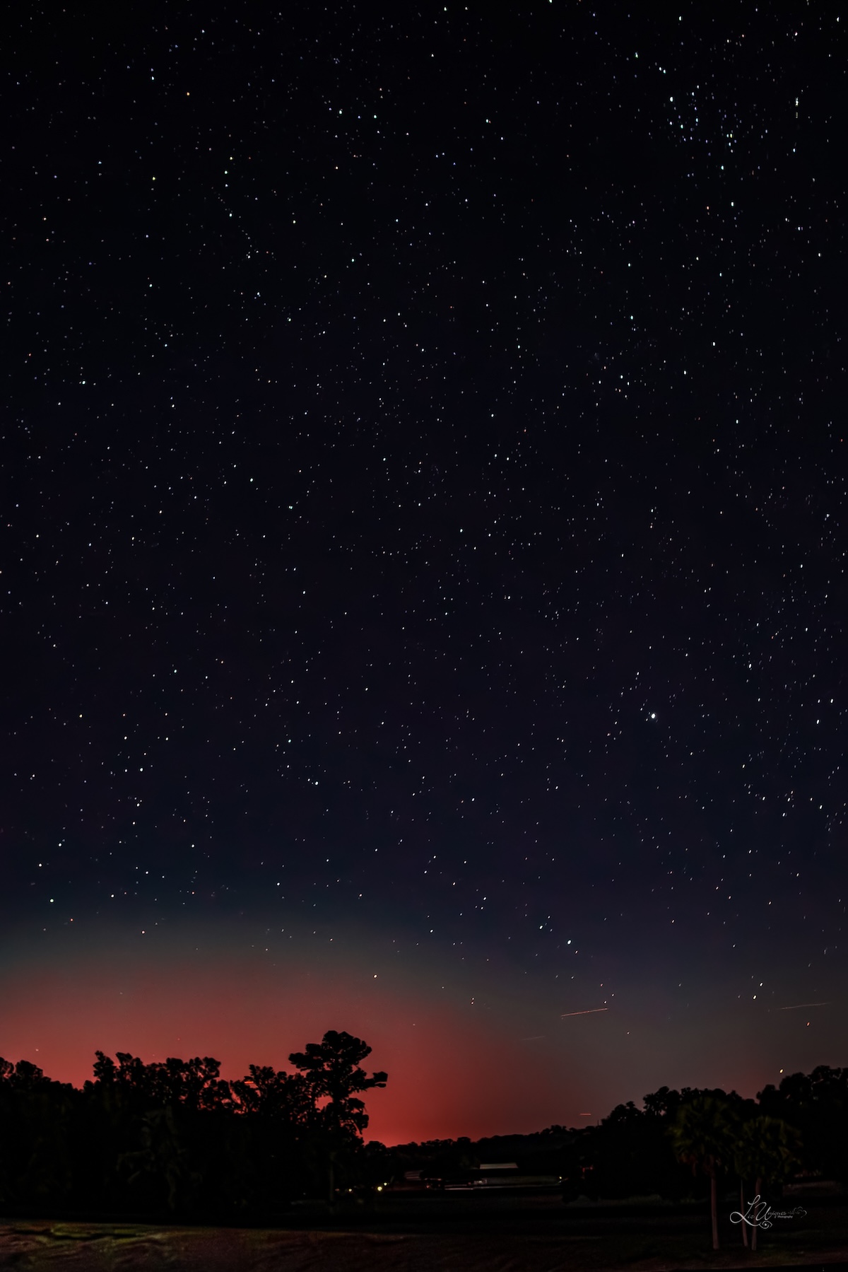 Northern lights over horse farm in Reddick Northern lights over horse farm in Reddick