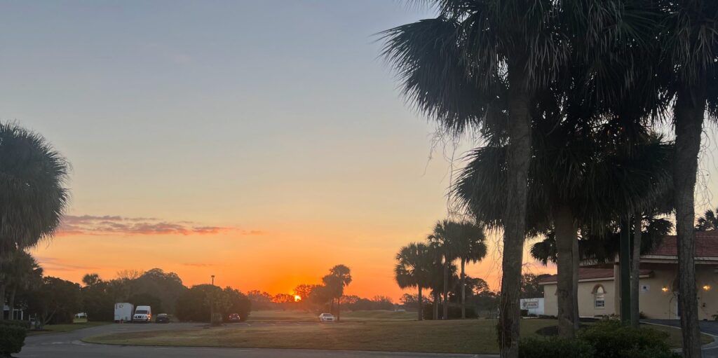 Sunrise at the Links at Spruce Creek South in Summerfield