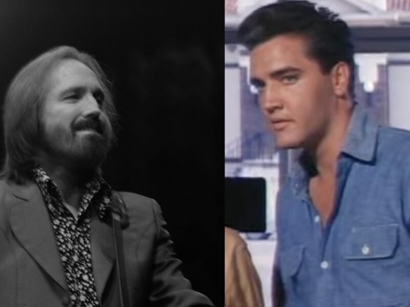 Tom Petty (left) and Elvis Presley (right)