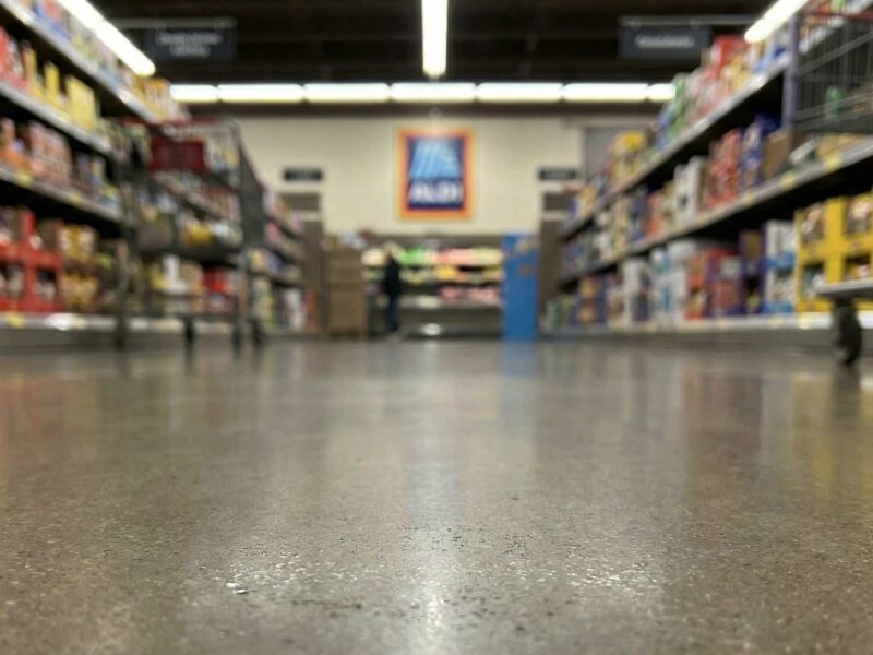 An aisle at ALDI, as generated by Gemini