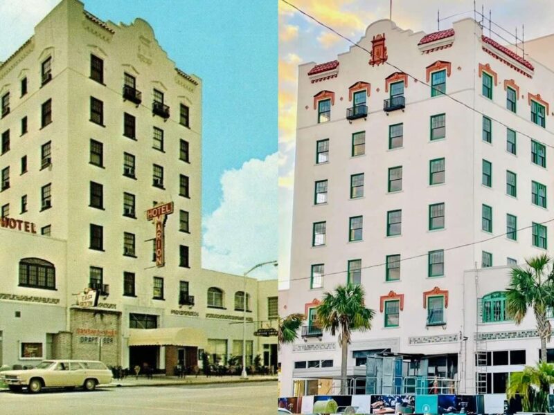 Hotel Marion over the years and now