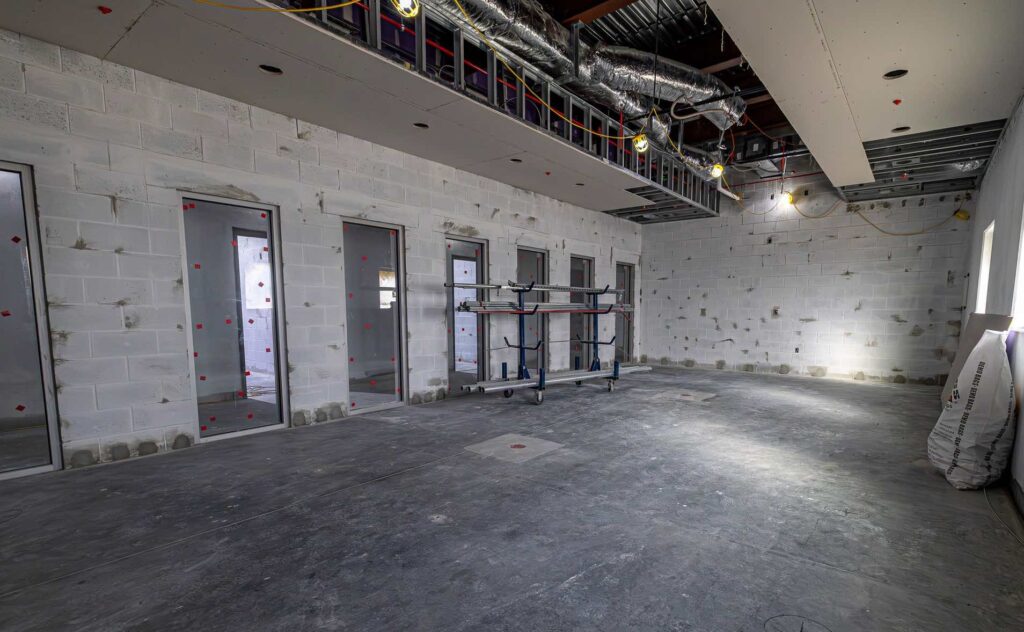 One of the rooms at the new animal shelter in Marion County