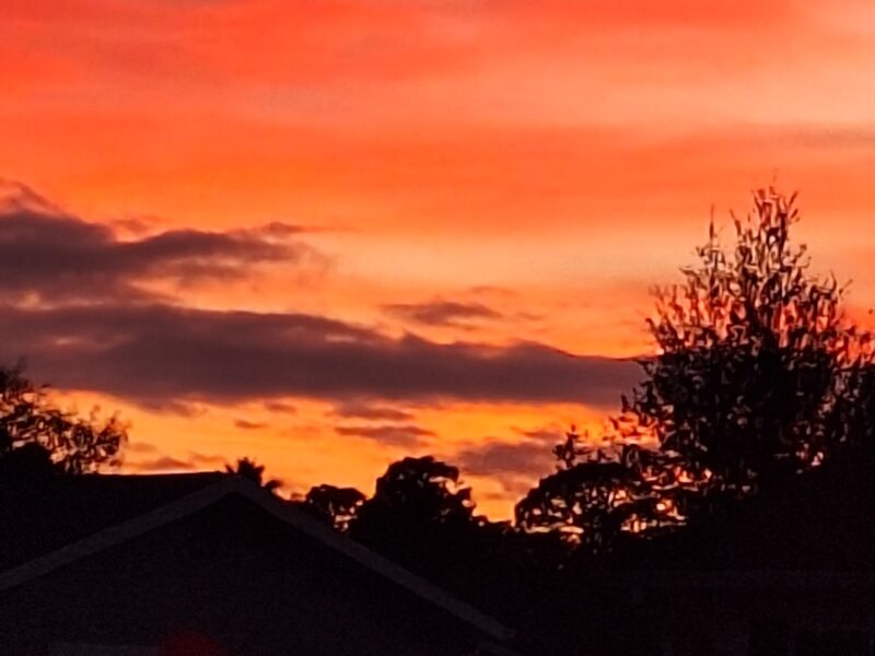 Stunning sunset over Palm Cay