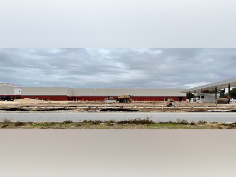 The BJs Wholesale Club in Lady Lake (pictured), while it was being constructed in 2022 off U.S. Hwy. 27/441.