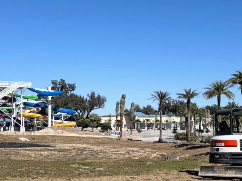 Construction at the new Camp Margaritaville Resort in Orange Lake