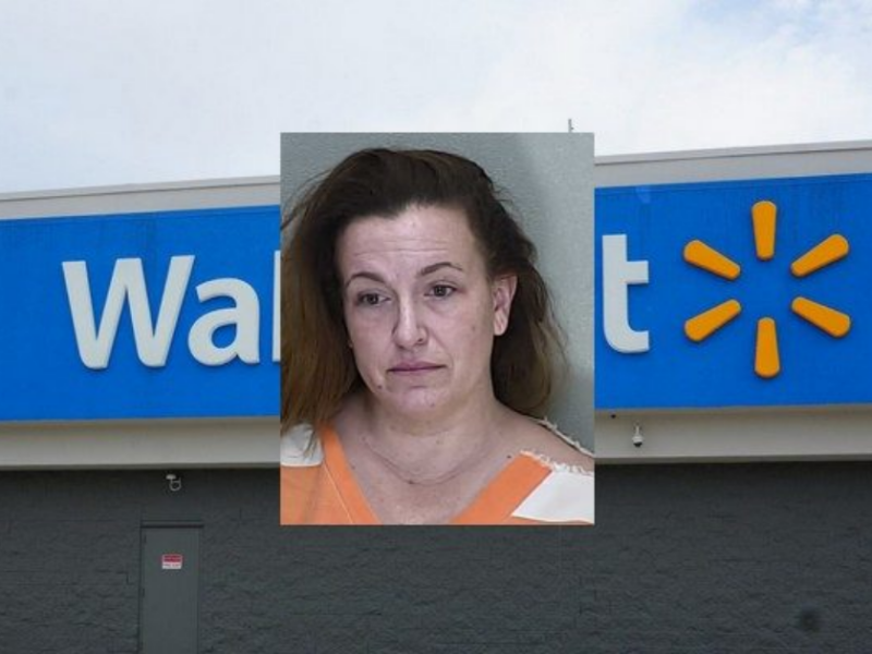 Molly Elizabeth Money, 42, was arrested for allegedly using her child s car seat to steal items from the Walmart located at 4980 E Silver Springs Boulevard in Ocala.