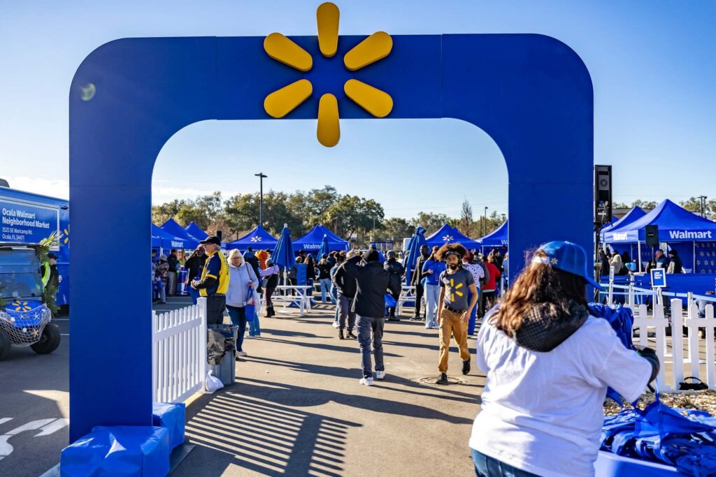 The entrance to the new Walmart in Ocala