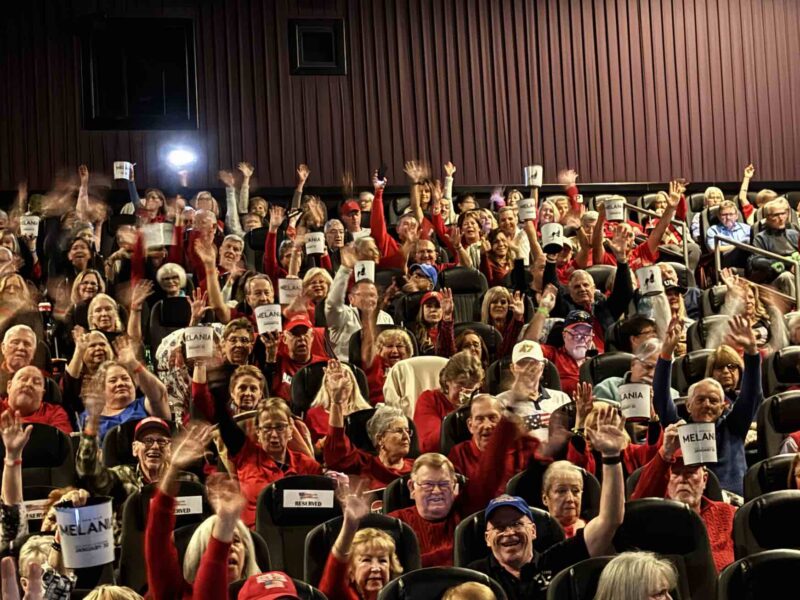Melania movie opens with private showing of Stone Creek Republican group rents out a local theater.