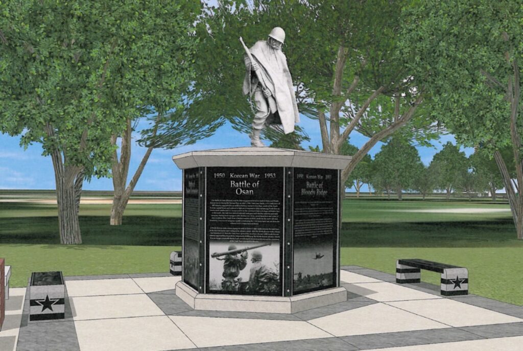 A monument for those who fought in the Korean War