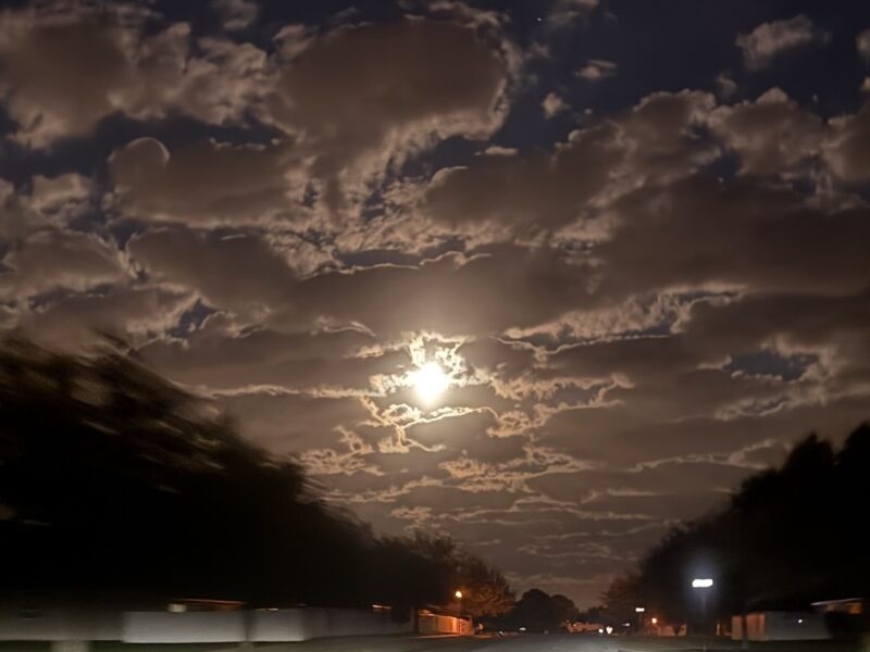 Full moon over Ocala’s Meadow Glenn neighborhood