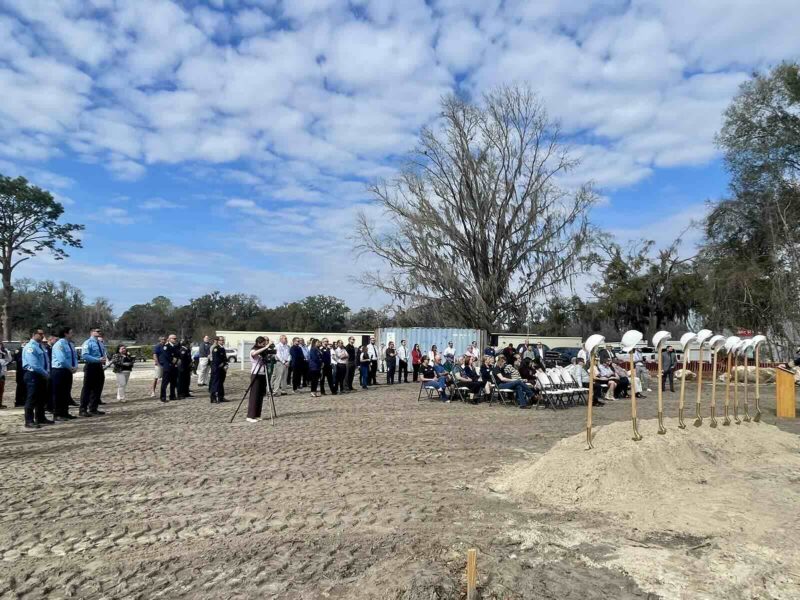 Groundbreaking at a new fire station in Ocala.
