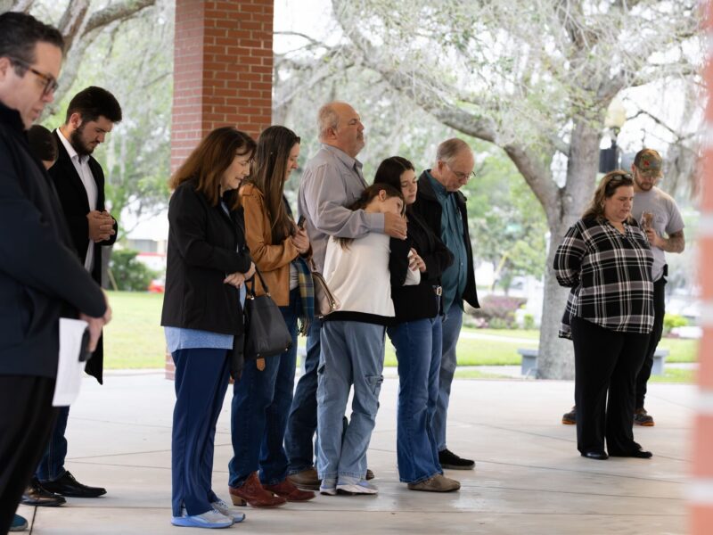Marion County officials and residents gather to pray