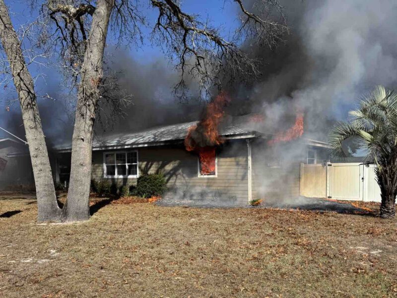 An Ocala home was destroyed by fire on Monday, February 23.