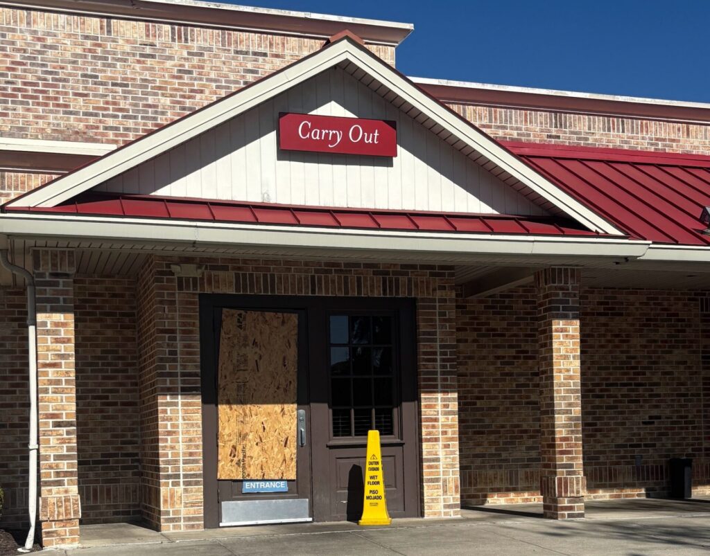 The old Carry Out lane at the shuttered Bob Evans in Ocala