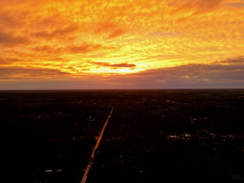 Amazing sunset from Lake Tropicana in Dunnellon