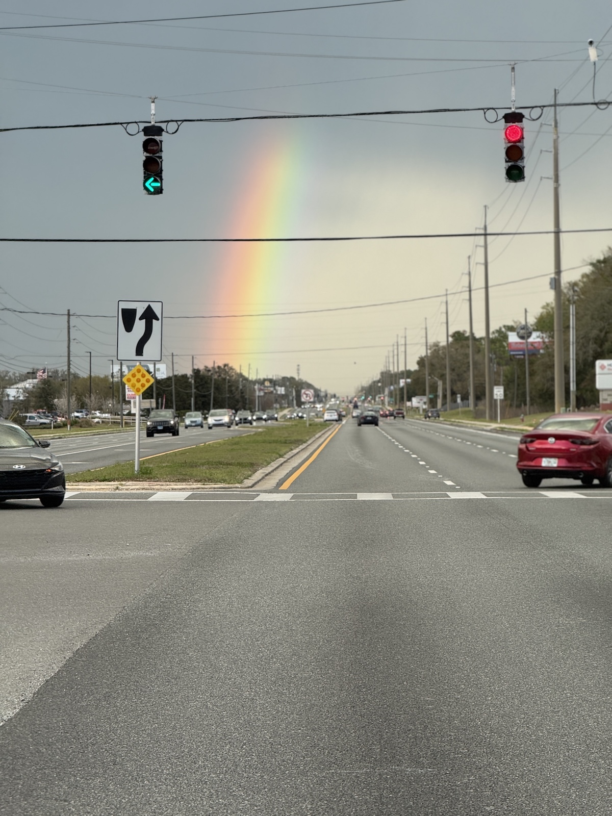 Beautiful rainbow over SR 200 in Ocala Beautiful rainbow over SR 200 in Ocala