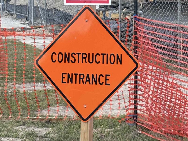 Construction entrance