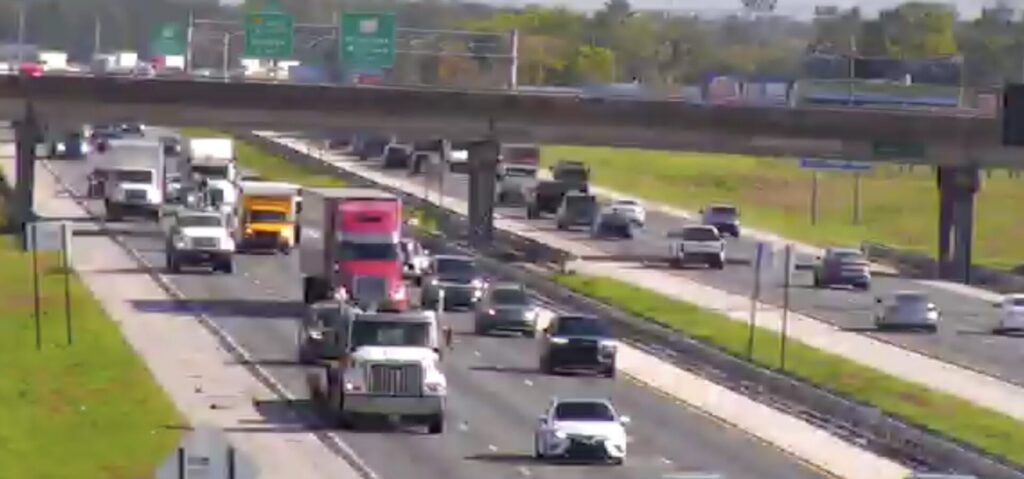 Interstate 75 in Marion County is backed up as of 5 p.m. on Friday, March 13, 2026