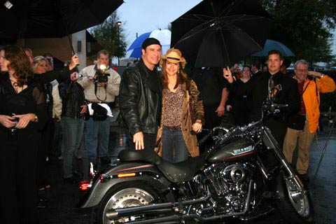 John Travolta and Kelly Preston Travolta during the premiere of Wild Hogs in Ocala Photo - Ocala Marion County Film Commission