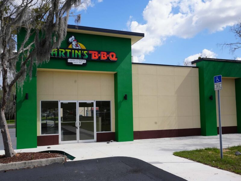 Martin's BBQ is nearing completion in Ocala.