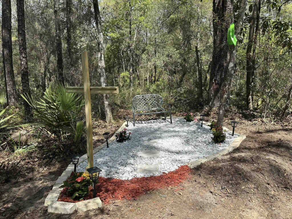Memorial set up for Jennys Garcia