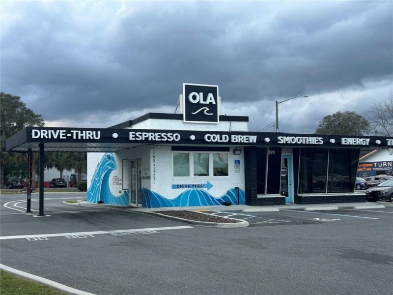 The former OLA Coffee Drive-Thru was just sold for $1.8 million.