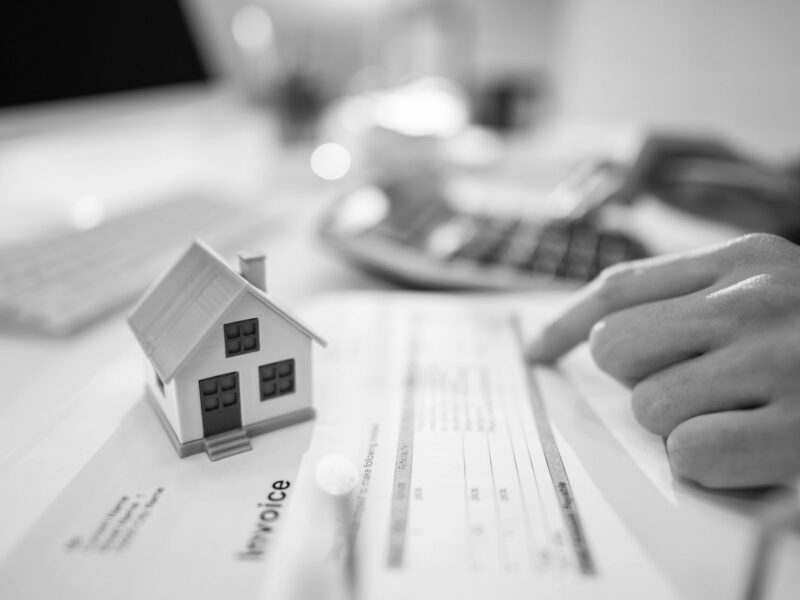 Resident paying their property taxes