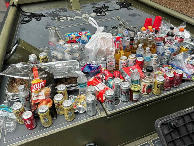 These prohibited items were confiscated by authorities from individuals on the Rainbow River this weekend.