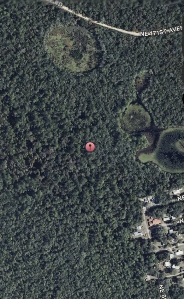 This marker shows where the accident occurred
