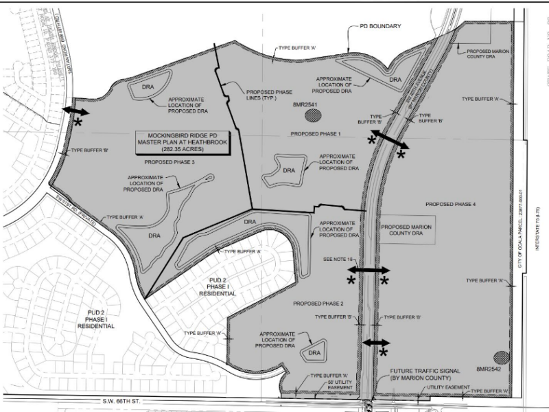 The proposed development will bring 592 homes to the final stage of Heath Brook in Ocala.