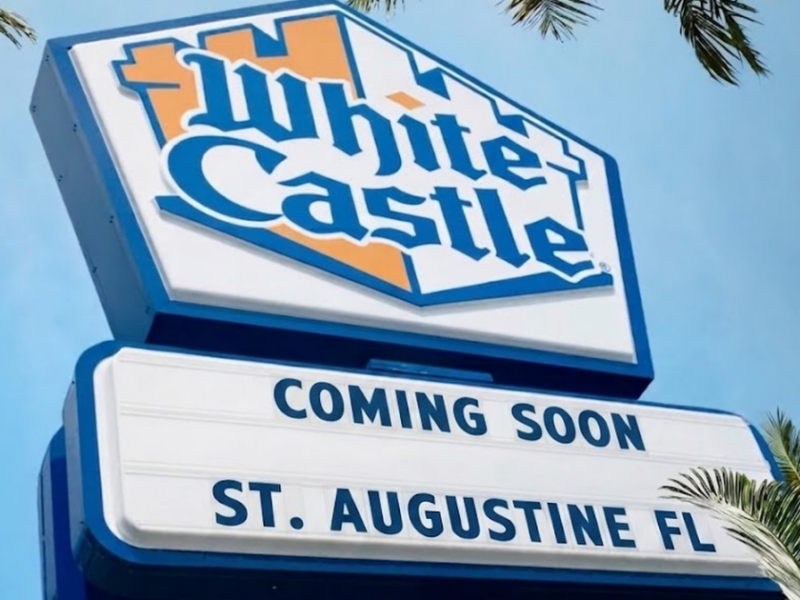 White Castle announced that it is planning to open a new location in St. Augustine soon.