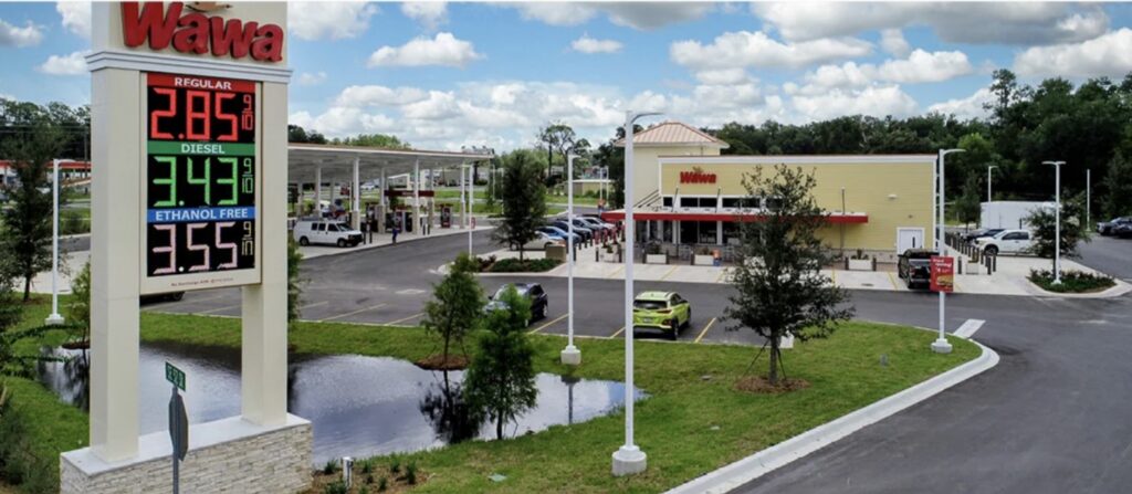 Aerial shot of Wawa at 5200 S Pine Avenue in Ocala 2