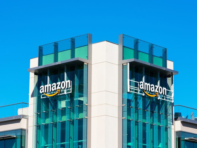 Amazon logo on building