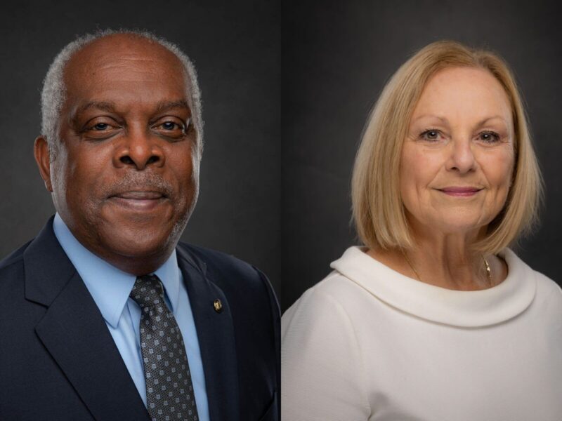 Emery Gainey left and Carrie Lee
