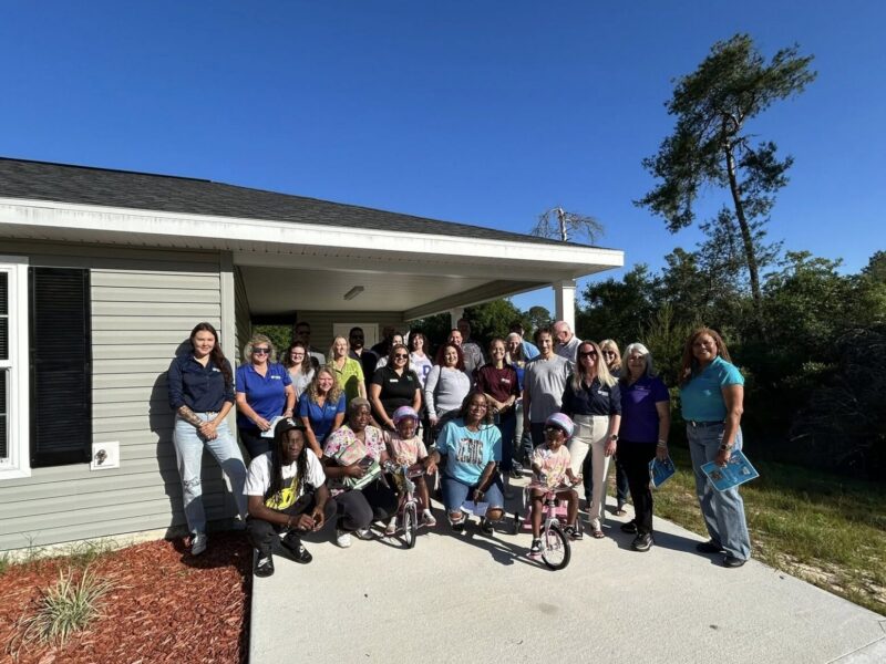 Kyndall Ritzie is given the keys to her new home in Ocala