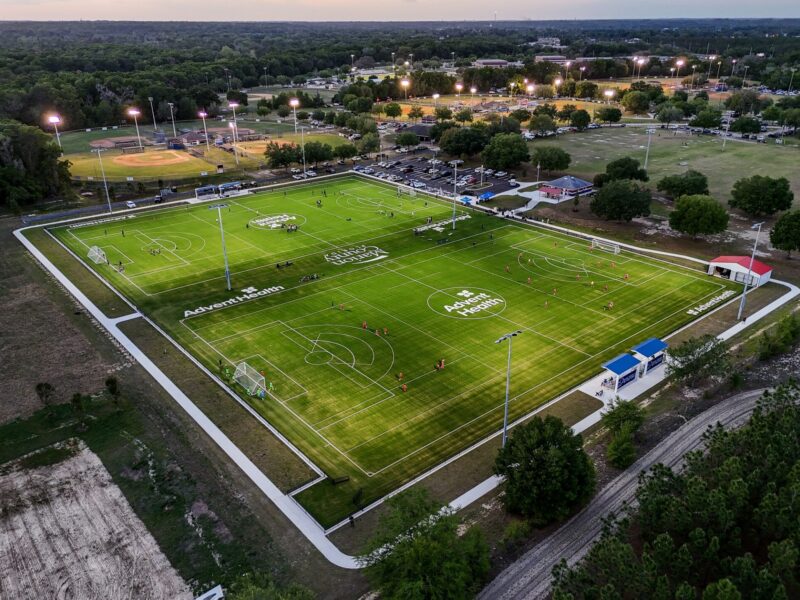Ribbon cut on new synthetic turf at Ocala Rotary Sportsplex