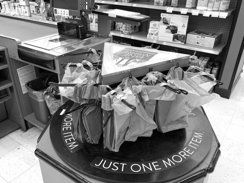 The bag carousel at a local Walmart