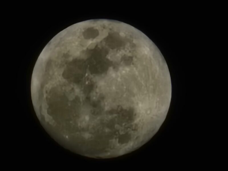 Waxing gibbous moon over Summercrest