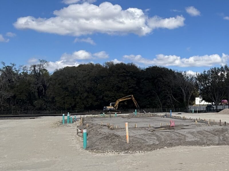 A construction site in Ocala in March 2026