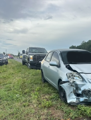 Ambulance flips on I 75 in Ocala 2