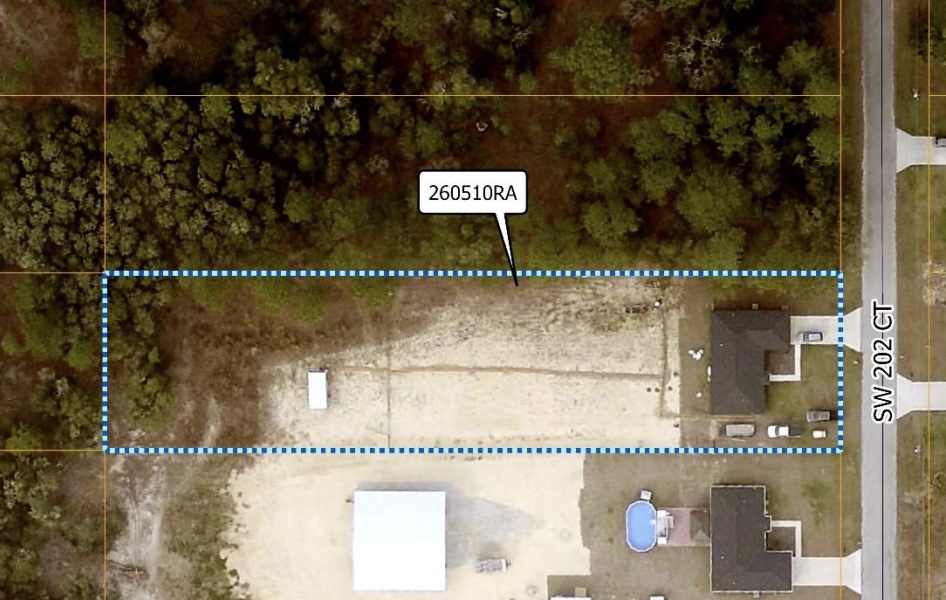 An aerial shot of the property in Dunnellon