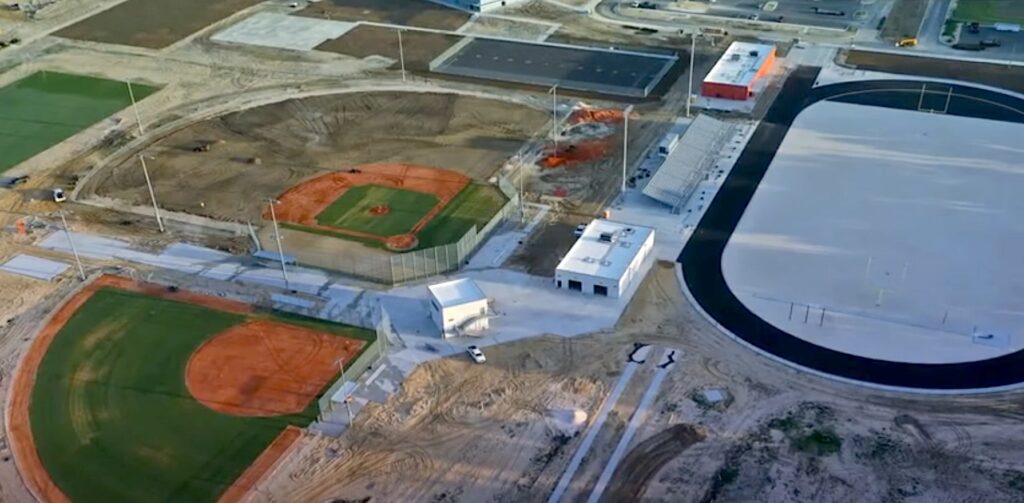 Athletic fields at South Marion High School