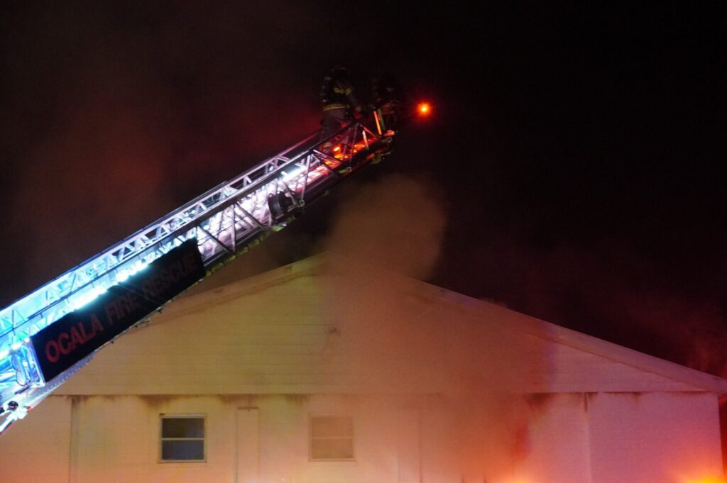 Church on fire in Ocala