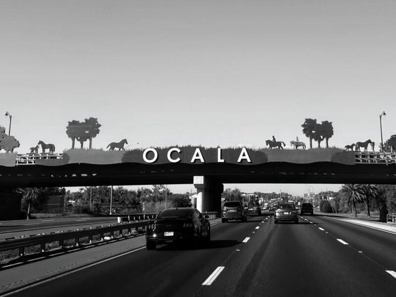 Ocala sign over Interstate 75