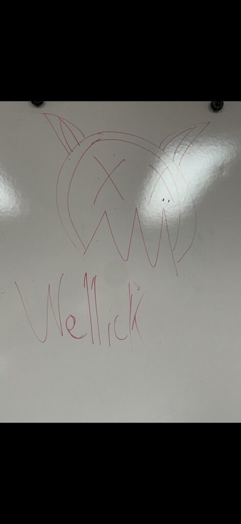 One of the drawings left at the church
