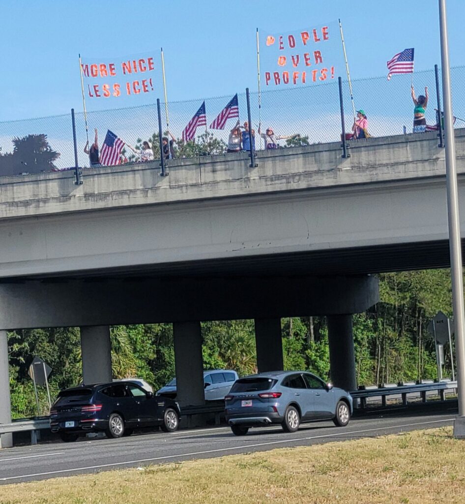People protesting over I 75